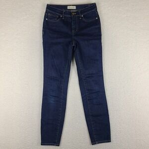 Madewell Jeans Womens‎ 26 Blue High Riser Skinny Dark Wash Denim
